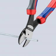 Afbeeldingen van Krachtzijsnijtang 200mm 2c-gr. Knipex