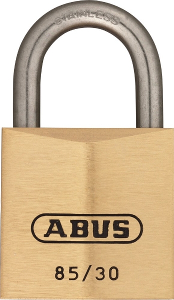 Afbeeldingen van Abus hangslot 85/30 rvs beugel