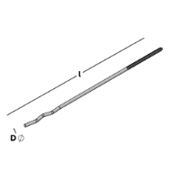 Afbeeldingen van UNI-boorspouwanker 250 Ø4 HT 4,6x56 rvs316316