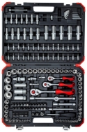 Afbeeldingen van Ged dopsleutelset 1/2"+3/8"+1/4" 172del.