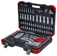 Afbeeldingen van Ged dopsleutelset 1/2"+3/8"+1/4" 172del.