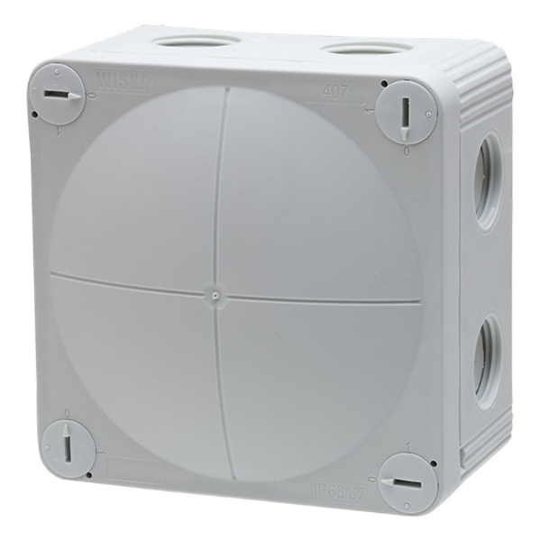 Afbeeldingen van Wiska lasdoos 95x95x60 ip66 20x invoer
