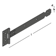 Afbeeldingen van Kruisheng licht 300 35x2 epoxy coating zwart