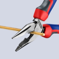 Afbeeldingen van Spitsbek-comb.tang gepolijst 145mm KNIPEX