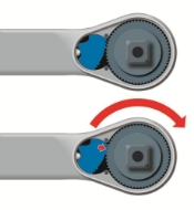 Afbeeldingen van Hefboom-omkeerratel met drukknop 1/2" GEDORE