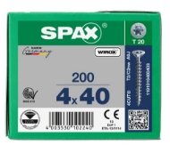 Afbeeldingen van Spax spaanplaatschroef Univ. T20 VD 4,0x40 