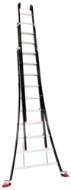 Afbeeldingen van Kelfort Reformladder 3x10 alu/zwart
