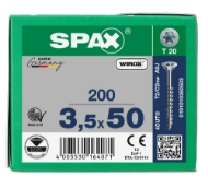 Afbeeldingen van Spax spaanplaatschroef univ. T20 3,5x50 50 