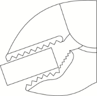 Afbeeldingen van Ged griptang 12"