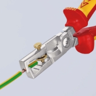 Afbeeldingen van Afstrip-/kabelschaar VDE 180mm mm2 KNIPEX