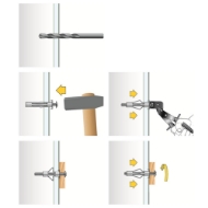 Afbeeldingen van Hollewandplug m5x(3-16)metaal(interset)
