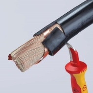 Afbeeldingen van Kabelmantelmes VDE 155mm kling 38mm Knipex