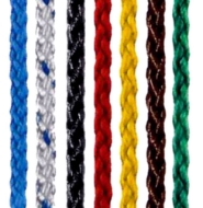 Afbeeldingen van Touw wit 10mm gevl. tiptolon + kern