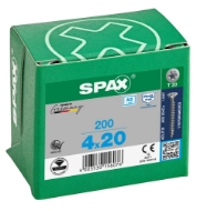 Afbeeldingen van Spax sp.plaatschroef Univ. T20 VD 4,0x20 a2