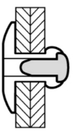 Afbeeldingen van Popnagel cilinderkop k16 4,8x16 alu/staal