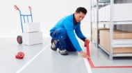 Afbeeldingen van Tesa 4169 vloermarkeringst. rood 33m, 50mm