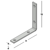 Afbeeldingen van Drempelhoek geg 125x125x20mm