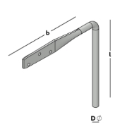 Afbeeldingen van Bintanker 240x240 Ø14,5 elektrolytischverzink