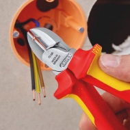 Afbeeldingen van Zijsnijtang VDE 160mm mc-greep Knipex