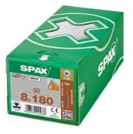 Afbeeldingen van Spax sp.plaatschroef Discuskop T40 VD 8,0x180