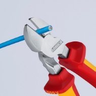 Afbeeldingen van Krachtzijsnijtang VDE 200mm mc-greep Knipex