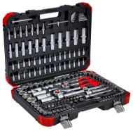 Afbeeldingen van Ged dopsleutelset 1/2"+3/8"+1/4" 172del.