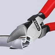 Afbeeldingen van Zijsnijtang kunst. 160mm z. facet Knipex