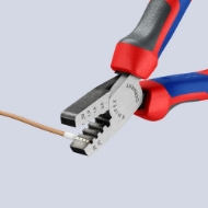 Afbeeldingen van Adereindhulstang 145mm mc-greep Knipex