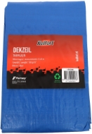 Afbeeldingen van Kelfort dekzeil met ringen 4x6 meter blauw