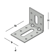 Afbeeldingen van Hoekanker 60x80 60x2,5 sv verzinkt