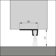 Afbeeldingen van Dorpelprofiel ibs90-18 haar=12 (lengte a 3m)