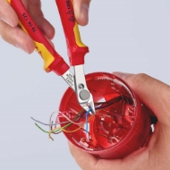 Afbeeldingen van Kni zijsnijtang inox 54 hrc 125 mm vde