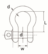 Afbeeldingen van DX Harpsluiting 10mm verzinkt (1 stuks)