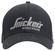 Afbeeldingen van Sni cap met logo zwart one size
