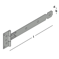 Afbeeldingen van Kruisheng verzinkt 300mm