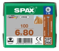 Afbeeldingen van Spax sp.plaatschroef Discuskop T30 VD 6,0x80