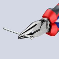 Afbeeldingen van Spitsbek-comb.tang gepolijst 145mm KNIPEX