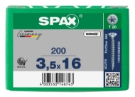 Afbeeldingen van Spax spaanplaatschroef Univ. T20 VD 3,5x16 