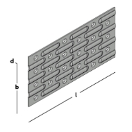 Afbeeldingen van Spijkerplaat 75x150x1.00mm sv