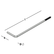 Afbeeldingen van Kozijnankers 200x50x6mm verzinkt