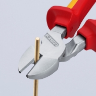 Afbeeldingen van Krachtzijsnijtang VDE 200mm mc-greep Knipex