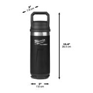 Afbeeldingen van PACKOUT™ 710 ml fles met deksel zwart