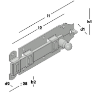 Afbeeldingen van Rolschuif vlak 160x68 6 EV