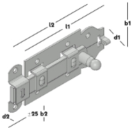 Afbeeldingen van Rolschuif vlak 120x56 5 EV