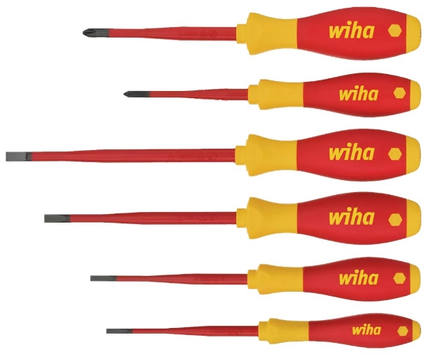 Afbeeldingen van Schroevendraaierset VDE 6-dlg slimFix PH Wiha