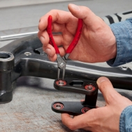 Afbeeldingen van Borgveertang recht J 1 grijsgeatr. Knipex
