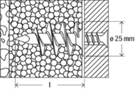 Afbeeldingen van fis Isolatiemateriaalplug FID 50