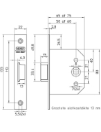 Afbeeldingen van Nem insteek loopslot 55-50mm