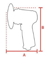 Afbeeldingen van Red rooster mini schuurmach. 75mm RRS-60153K