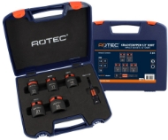 Afbeeldingen van Rotec krachtdoppenset 1/2" kort 6-delig